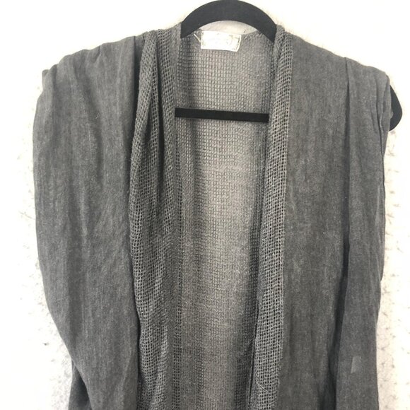 Free People Vest Womens Sleeveless Open Front Boho Forest Fairy Lagenlook Grunge - Picture 9 of 13